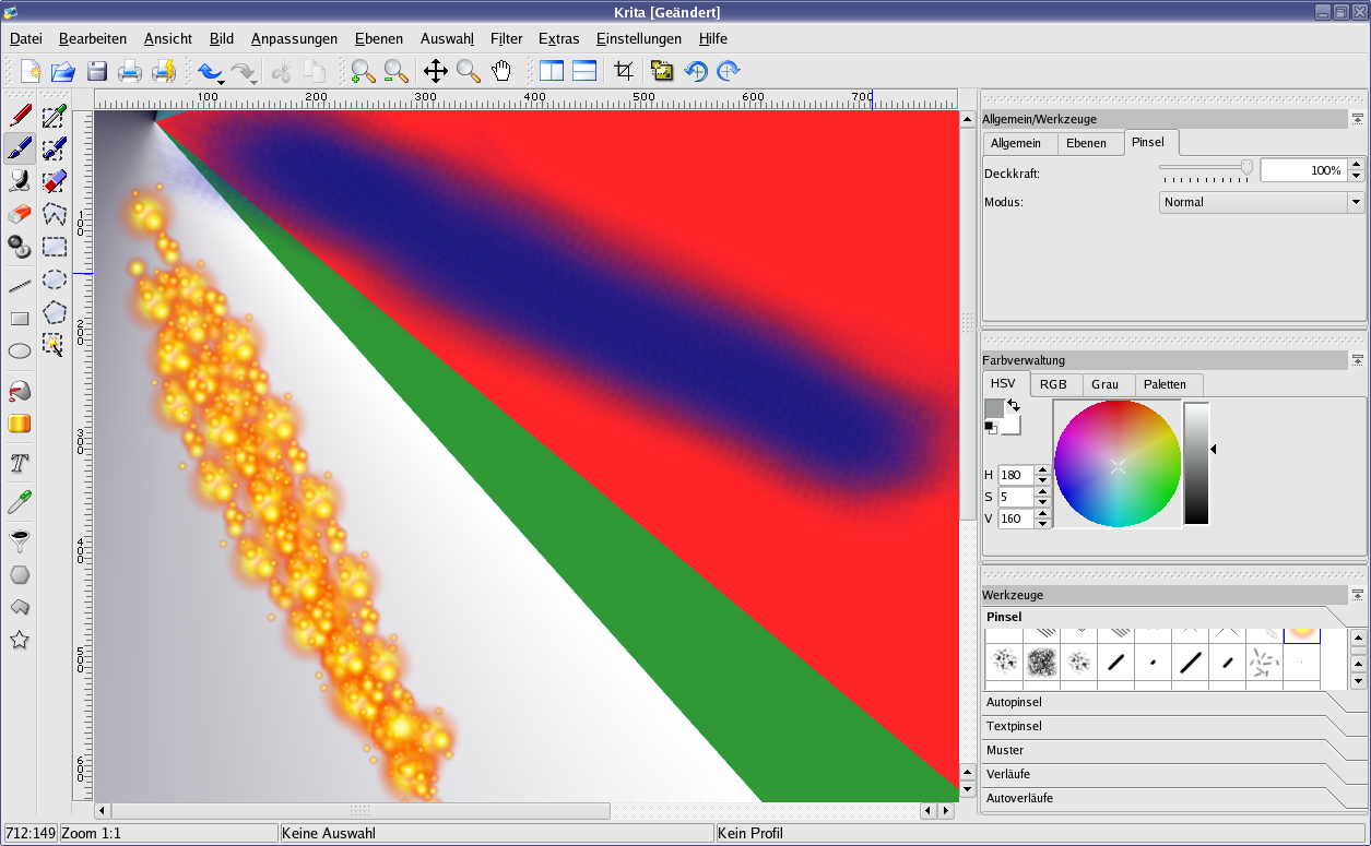 O Krita é uma excelente ferramenta open source para ajustar e pintar sobre ideias geradas por IA.