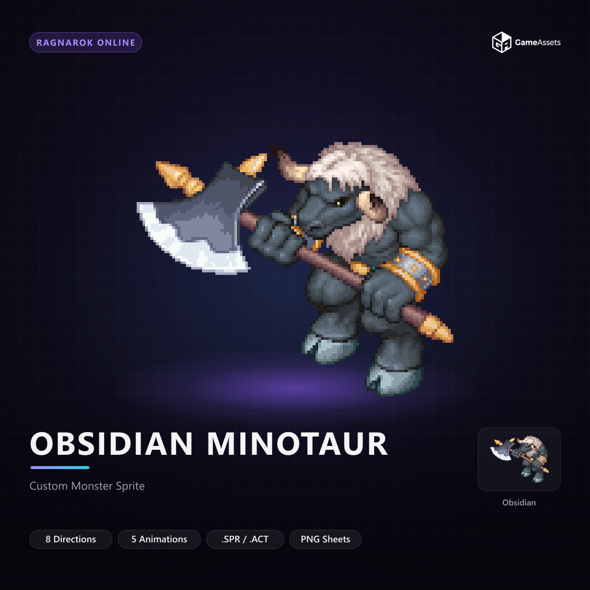 Obsidian Minotaur — capa