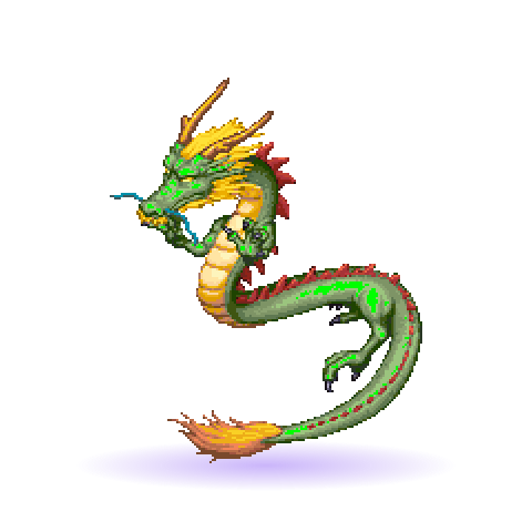 Jade Serpent — Monstro Ragnarok Online (9 cores)