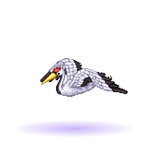 Silverwing Crane — Monstro Ragnarok Online (9 cores)