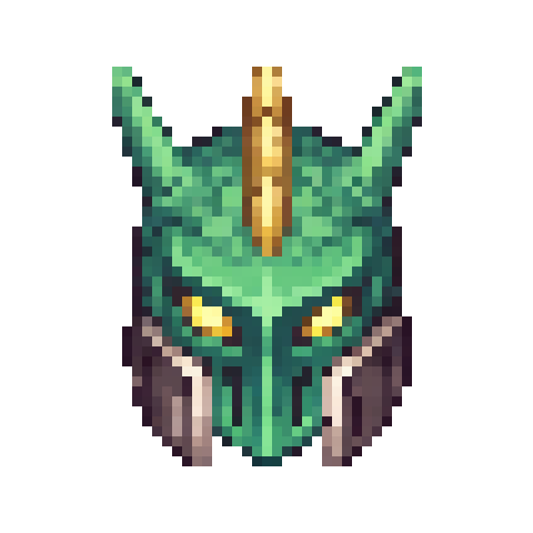 Wyrmguard Helm — Pixel Art Headgear