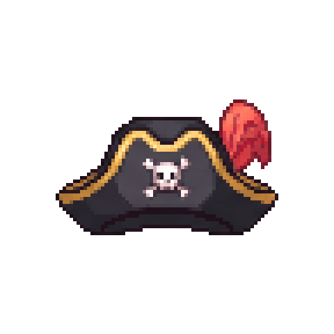 Tidecaller Tricorn — Pixel Art Headgear