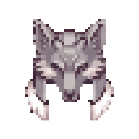 Direwolf Helm — Pixel Art Headgear