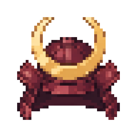 Ronin Kabuto — Pixel Art Headgear