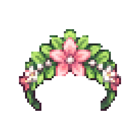 Bloomcrest Tiara — Pixel Art Headgear