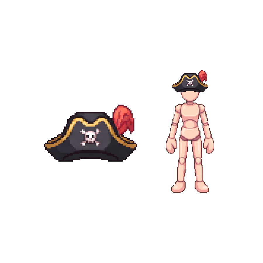 Tidecaller Tricorn — Pixel Art Headgear
