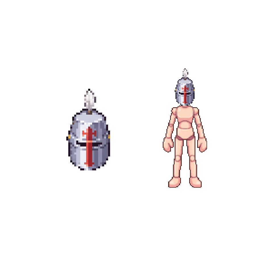 Crusader Greathelm — Pixel Art Headgear