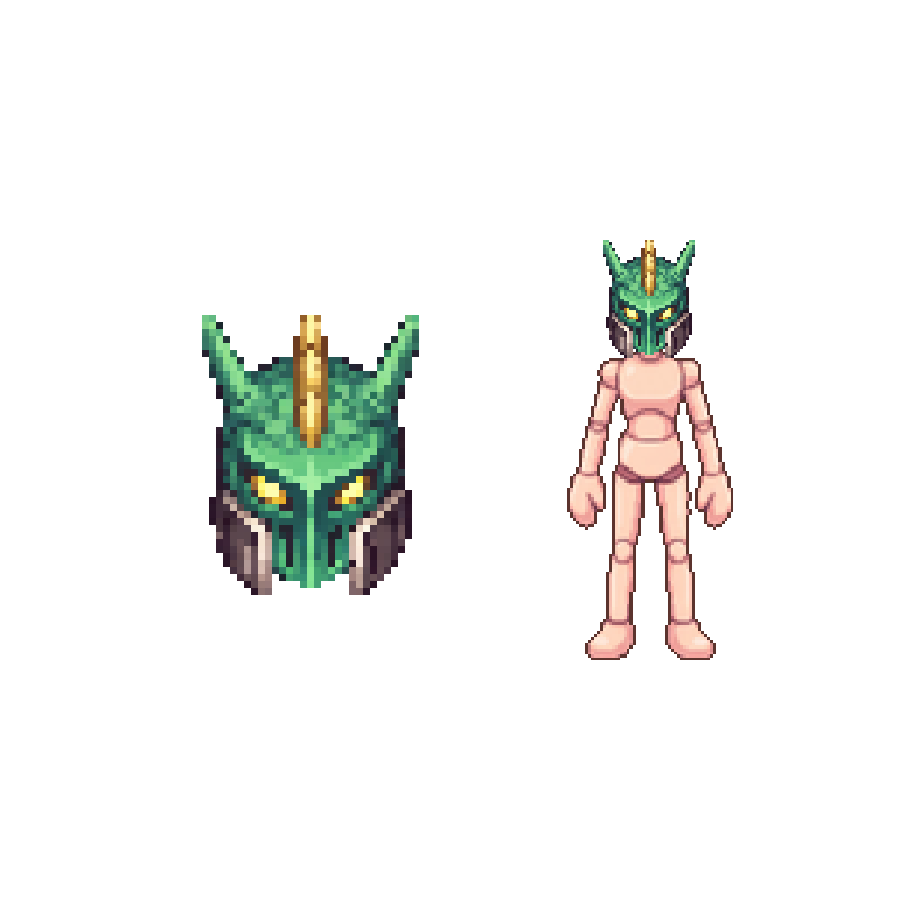 Wyrmguard Helm — Pixel Art Headgear