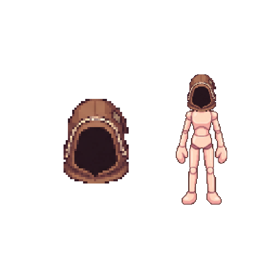 Cloister Hood — Pixel Art Headgear