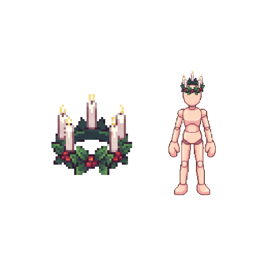 Waxwick Candle Hat — Pixel Art Headgear