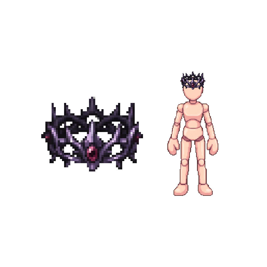 Thornbound Crown — Pixel Art Headgear