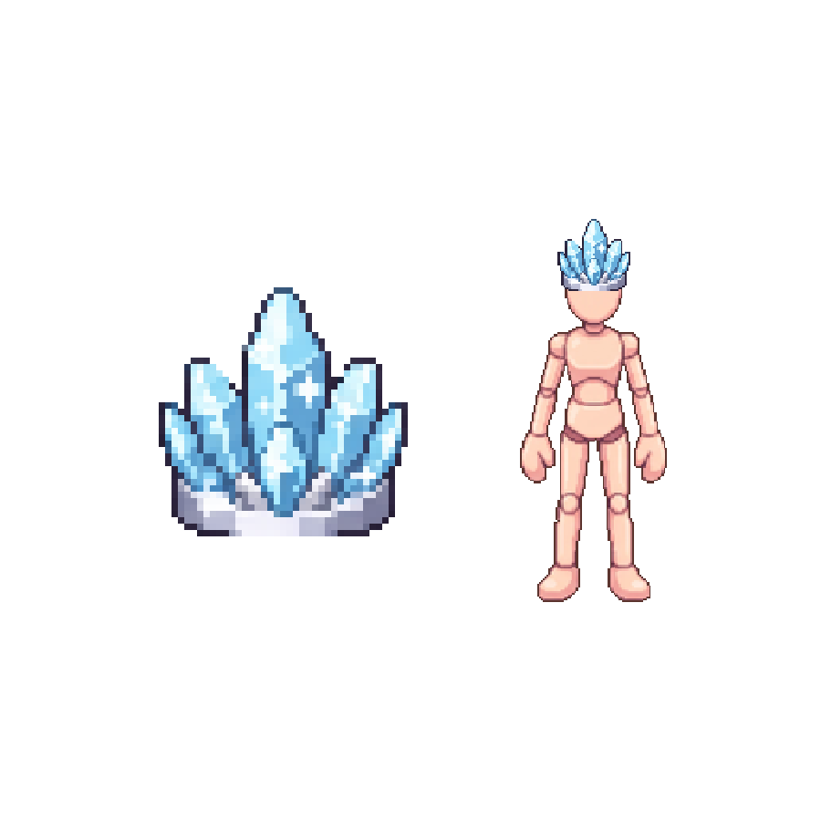 Frostspire Crown — Pixel Art Headgear
