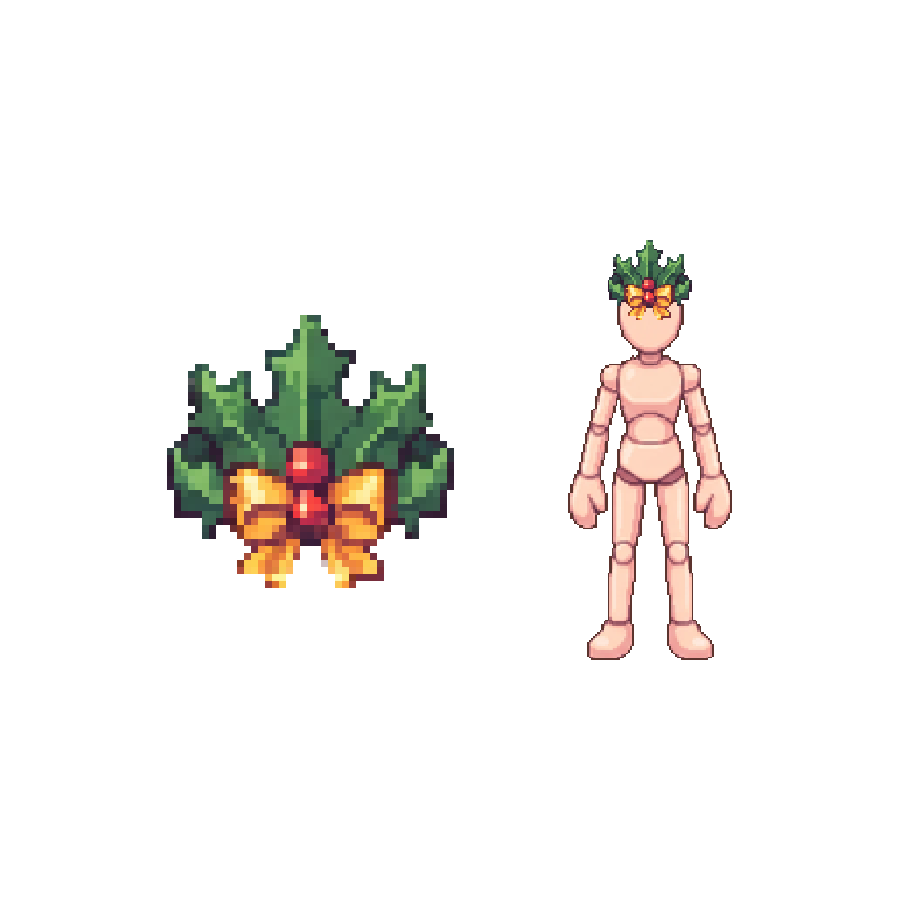 Hollyberry Tiara — Pixel Art Headgear