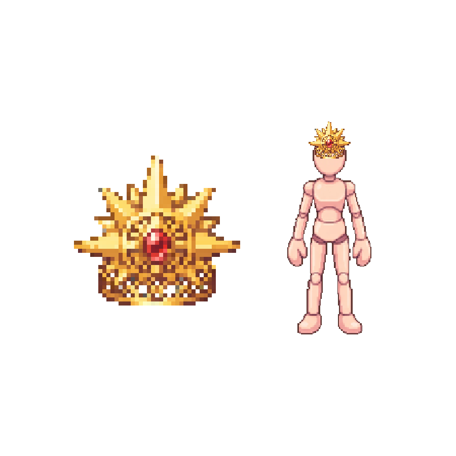 Sunflare Crown — Pixel Art Headgear