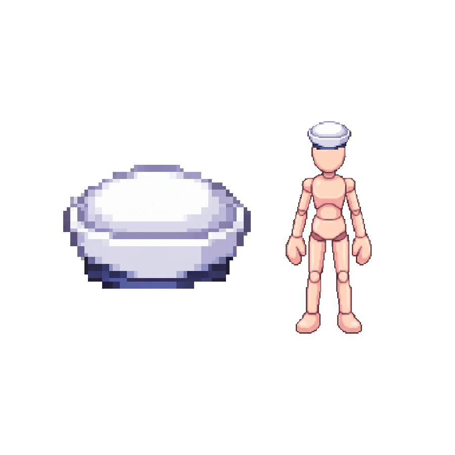 Deckhand Sailor Cap — Pixel Art Headgear