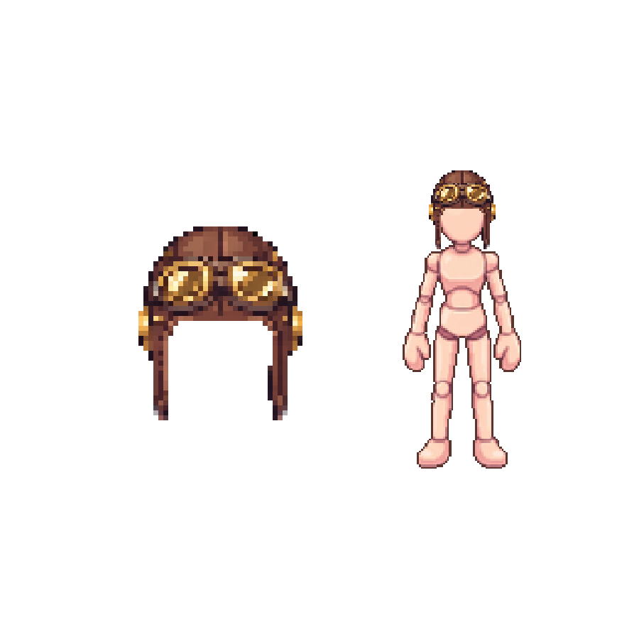 Skyward Aviator Helm — Pixel Art Headgear